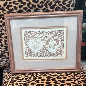Framed Heart Cutout Art